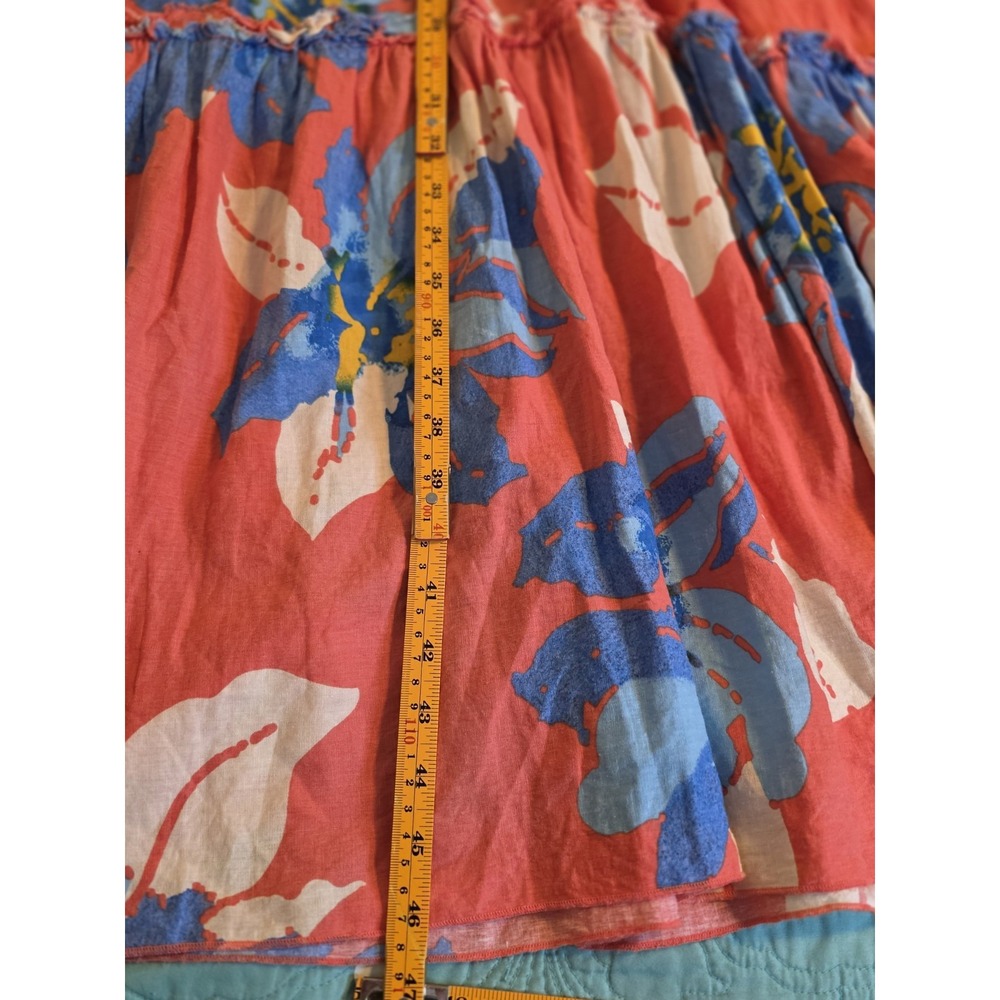 Free People Women's Size XS Moonshine Tiered Midi Dress Tropical - Picture 7 of 7